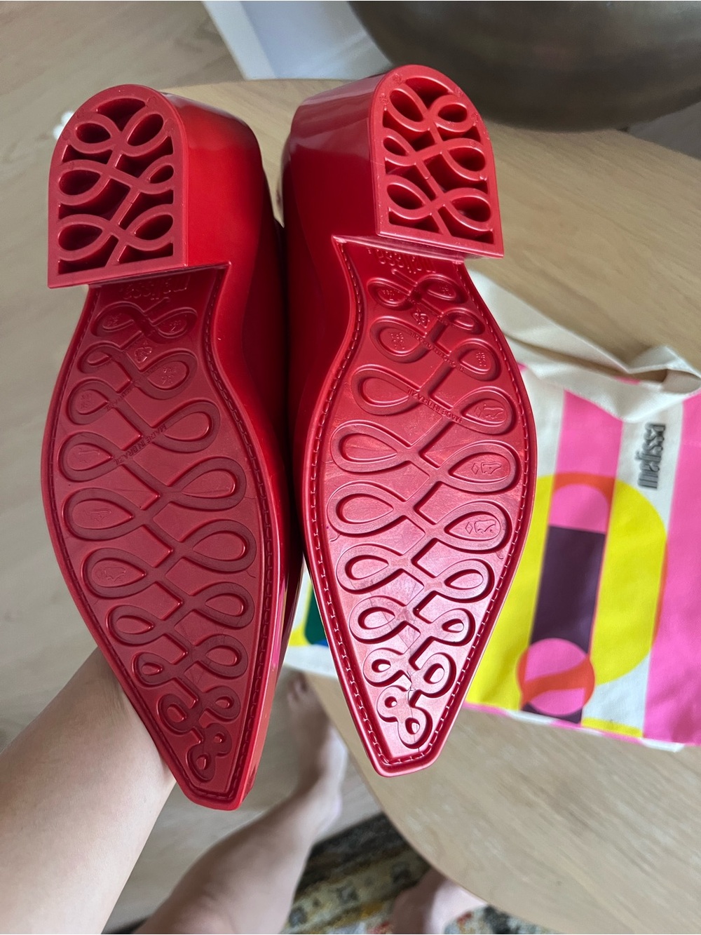 Melissa Red jelly Texas Western cowboy boots brand new - Picture 5 of 10